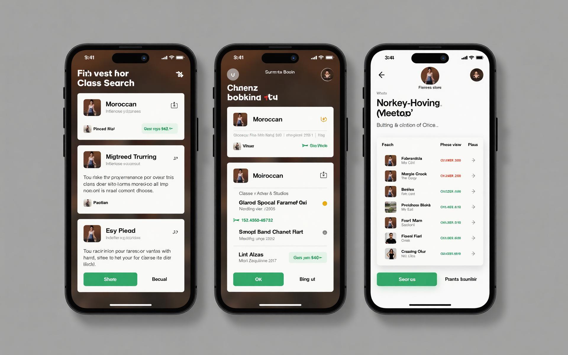 App Screenshots FitMorocco